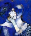 Blue Lovers contemporary Marc Chagall